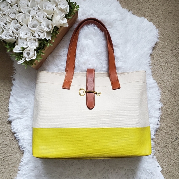 Fossil Handbags - Fossil Austin Canvas Coated Tote